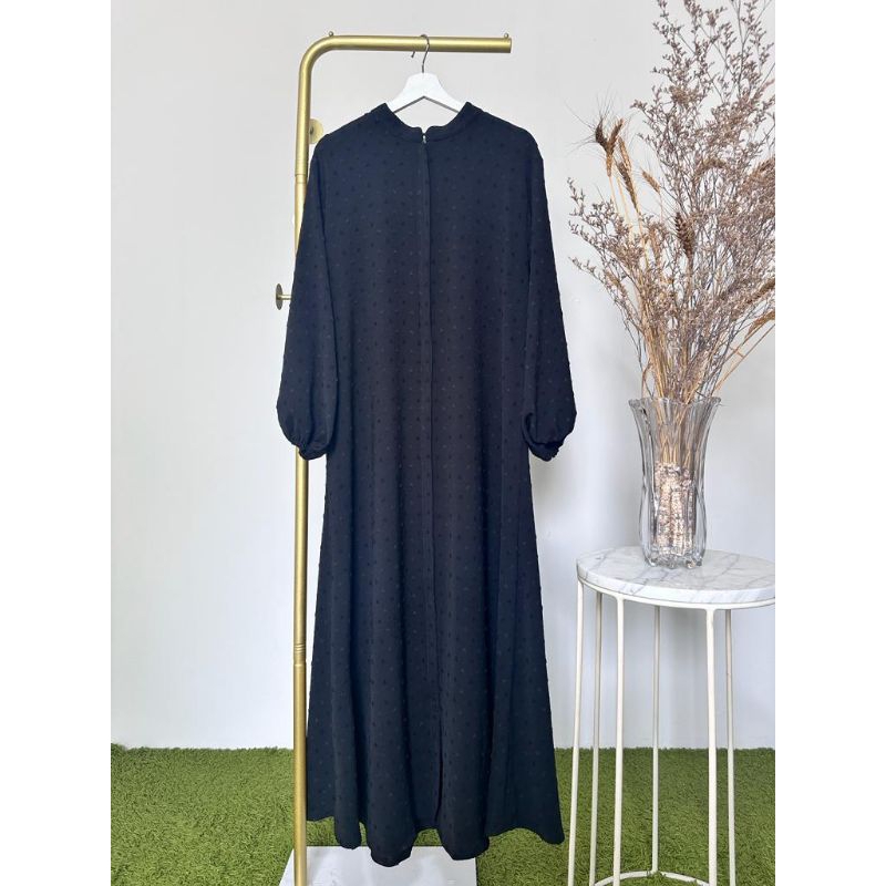 MIKA dress Crinkle Hitam