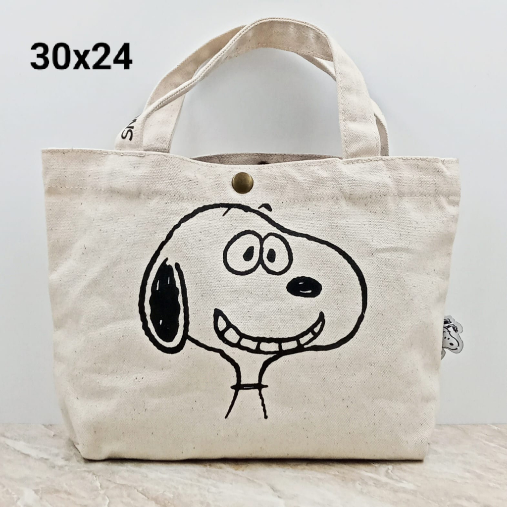TAS TENTENG KANVAS SNOOPY