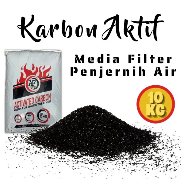 Karbon Aktif Media Filter Penyaring Air Aquarium Aquascape Kolam Tabung Filter Air Purifier Arang Ka
