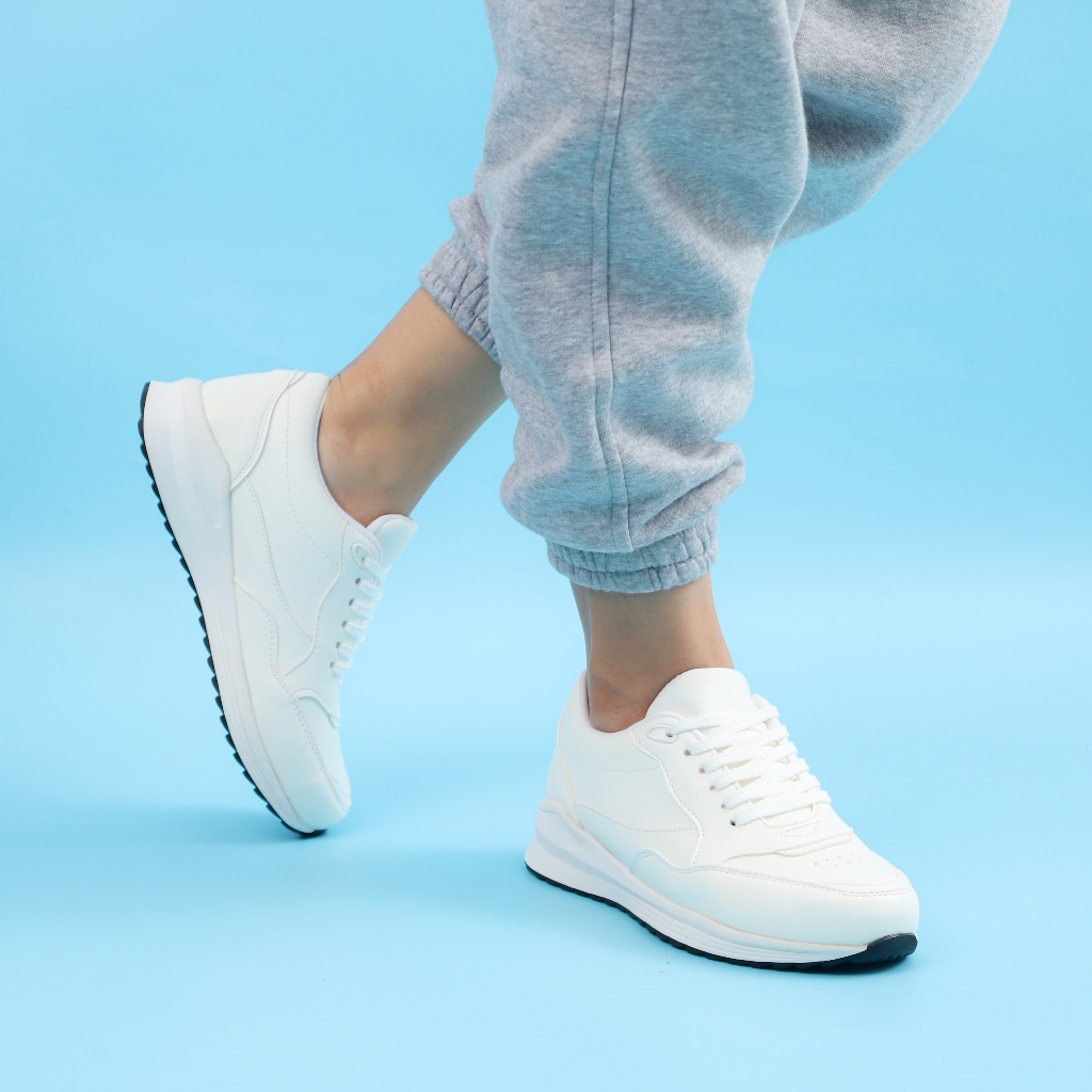 Promo  Elira Sepatu Sneakers Kasual Wanita Freya White Pink Cream Casual Shoes Women