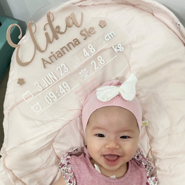 Hospital board baby papan nama bayi custom akrilik HOSPITAL BOARD | Papan Nama Acrylic Bayi Baby Ann