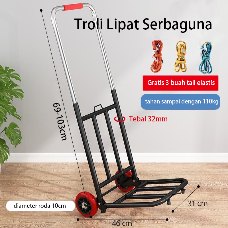 Troli / Trolley / Troly Lipat Serbaguna / Trolley Besi Lipat / Troli Galon / Troli Besi Serbaguna