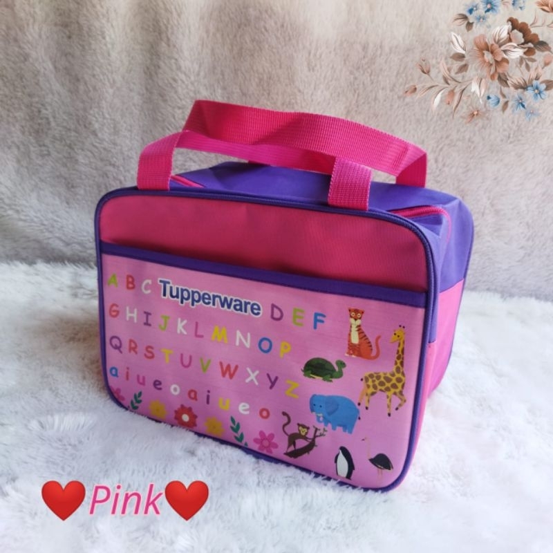 Tas Bekal ABCD Tupp Terbaru  Zipper bunga es