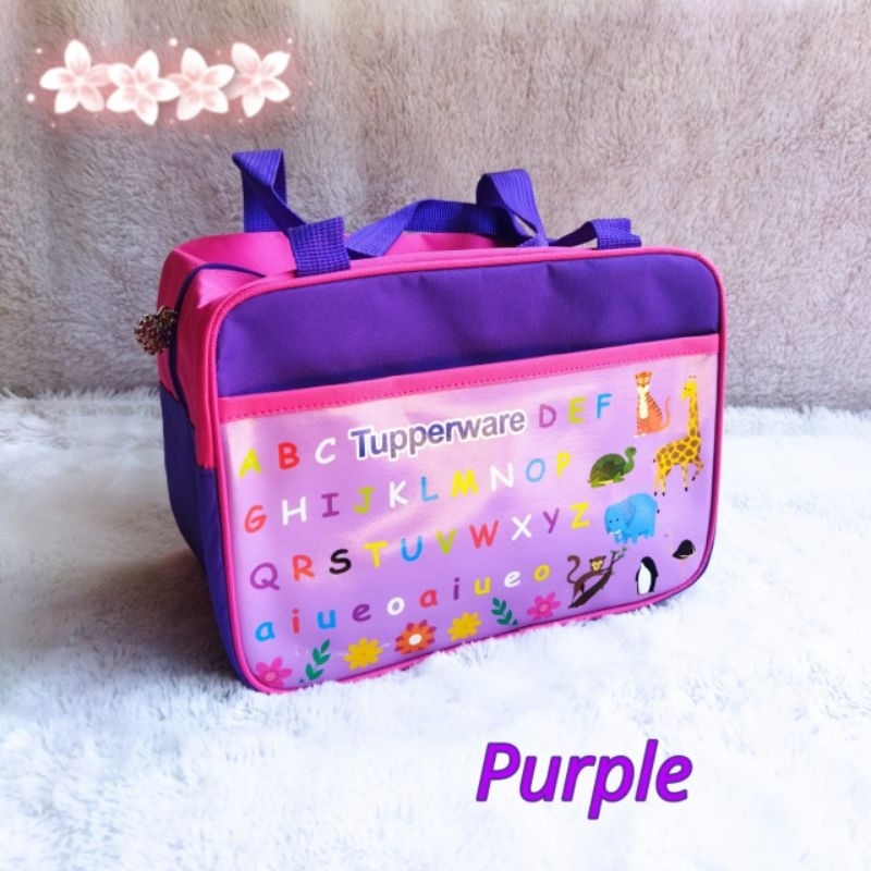 Tas Bekal ABCD Tupp Terbaru  Zipper bunga es