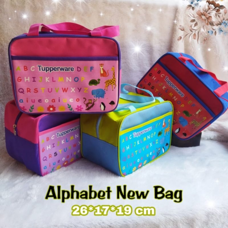 Tas Bekal ABCD Tupp Terbaru  Zipper bunga es