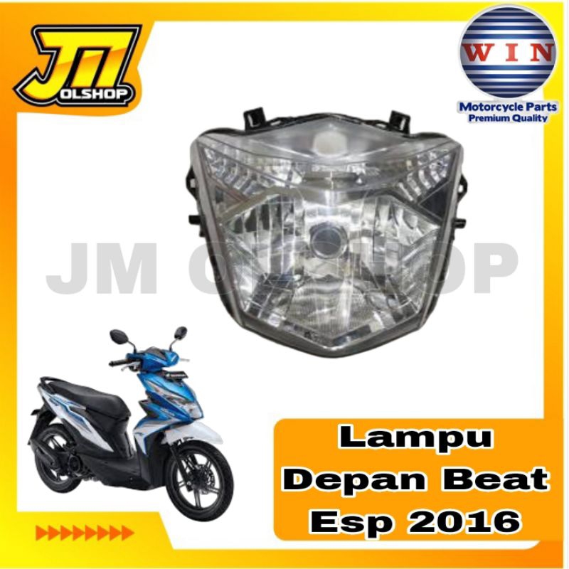 LAMPU DEPAN 1 SET PLUS REFLEKTOR UNIT HONDA BEAT ESP 16 MERK WIN.