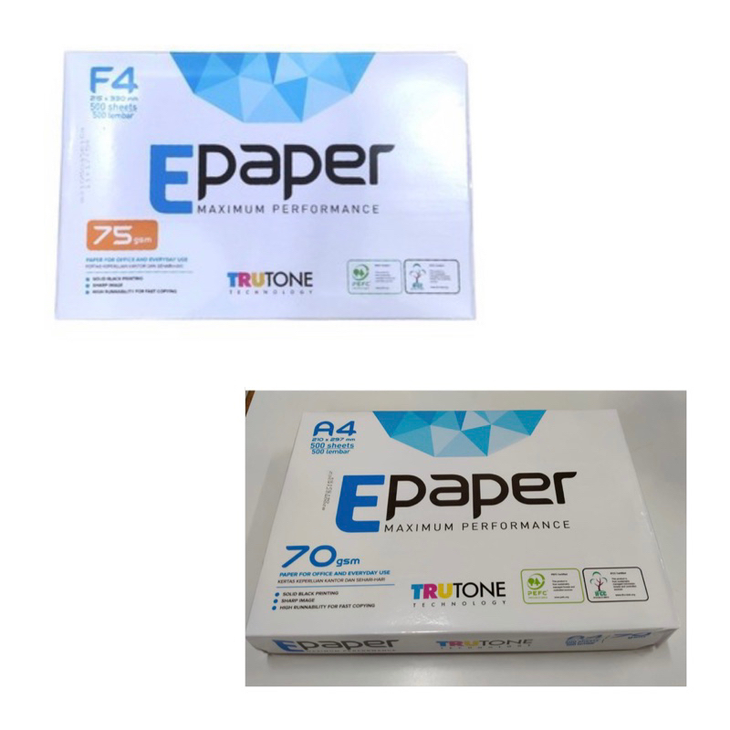 

(10 Lembar) Kertas HVS A4 dan F4 EPaper