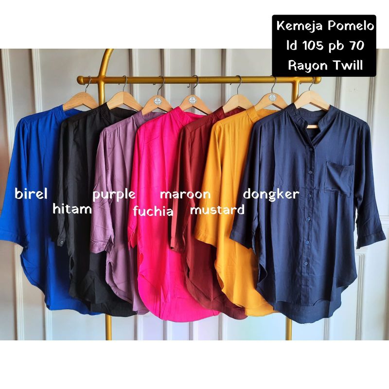 kemeja pomelo / kemeja rayon wanita