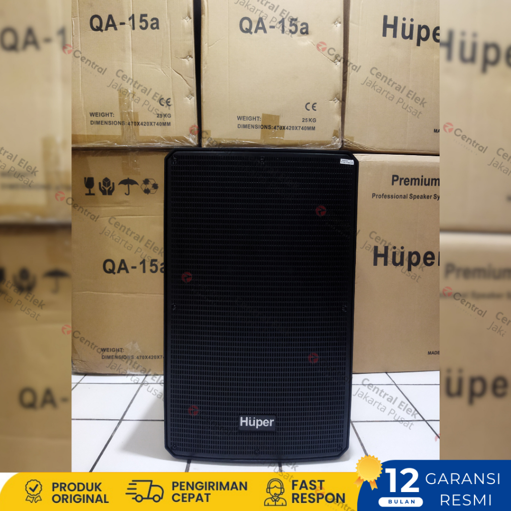 Speaker Aktif Huper Qa15a ORYGINAL Huper Qa 15a 1 unit (1pcs)