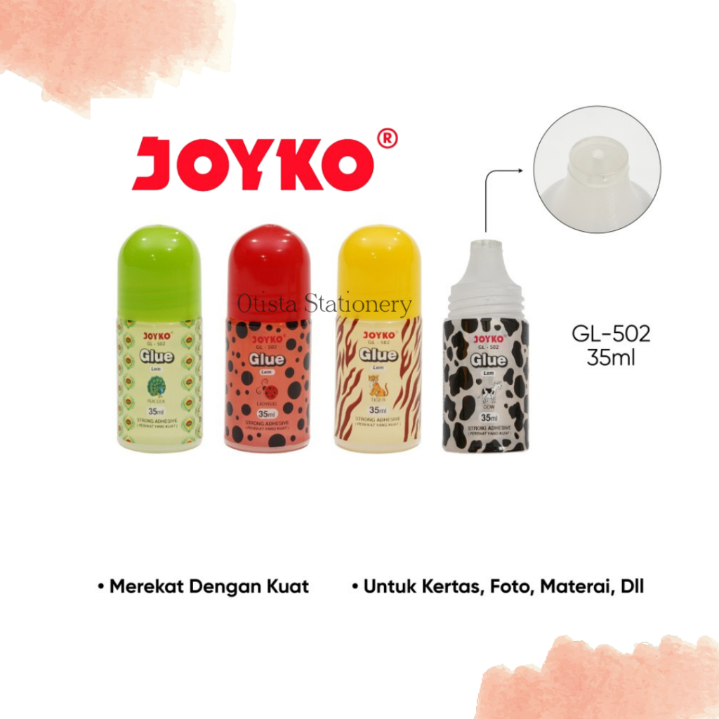 

Lem Joyko GL-502 35ml/ Lem Joyko Cair 35ml Motif Animal