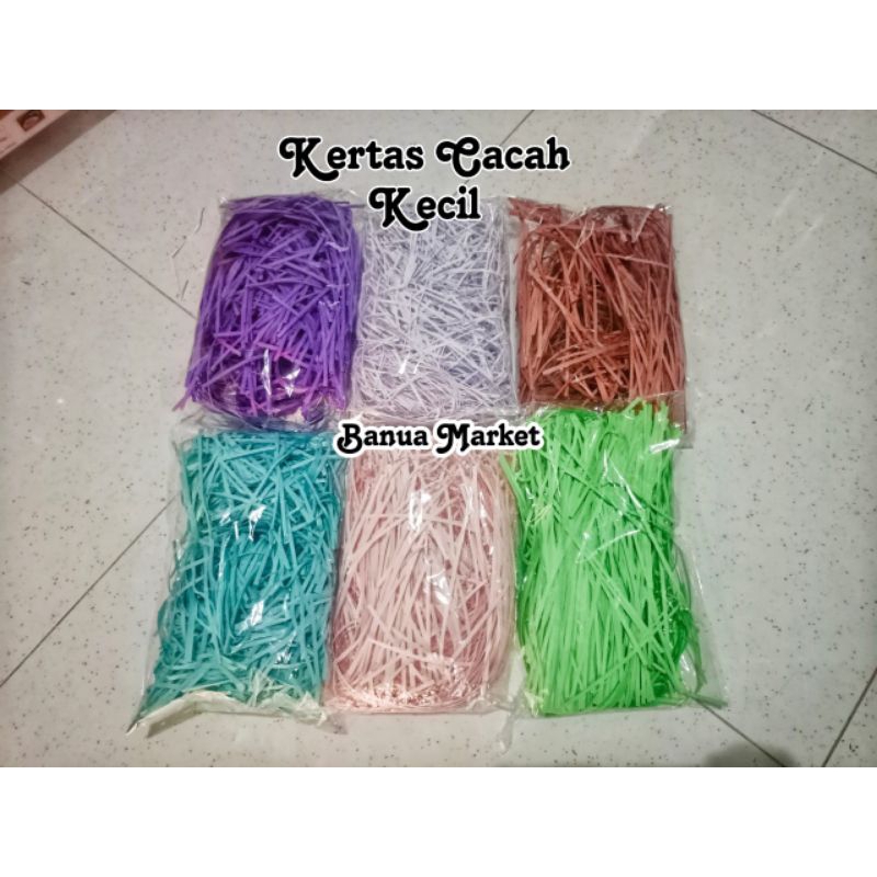 

Kertas Cacah / kertas serut Isian Hampers, Parcel atau Gift Box 30-35 gram