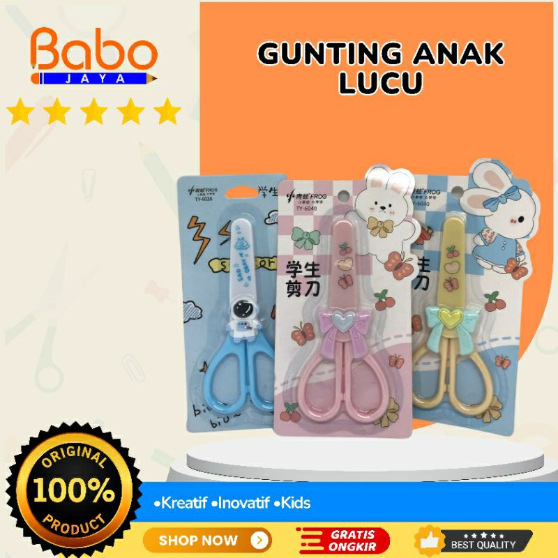 

BABO JAYA Gunting Kertas / Pemotong Kertas Yang Mempunyai Ujung Runcing