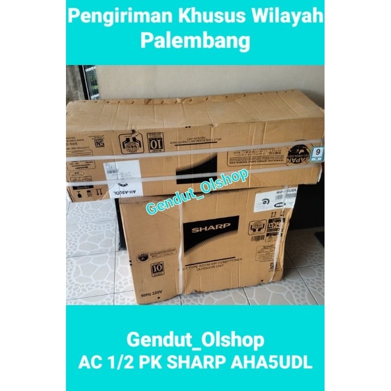 (Khusus Wilayah Kota Palembang) AC LOW WATT SHARP 0.5 PK AH-A5UDL Sharp AC 0.5PK Low Watt AH-A5UDL S
