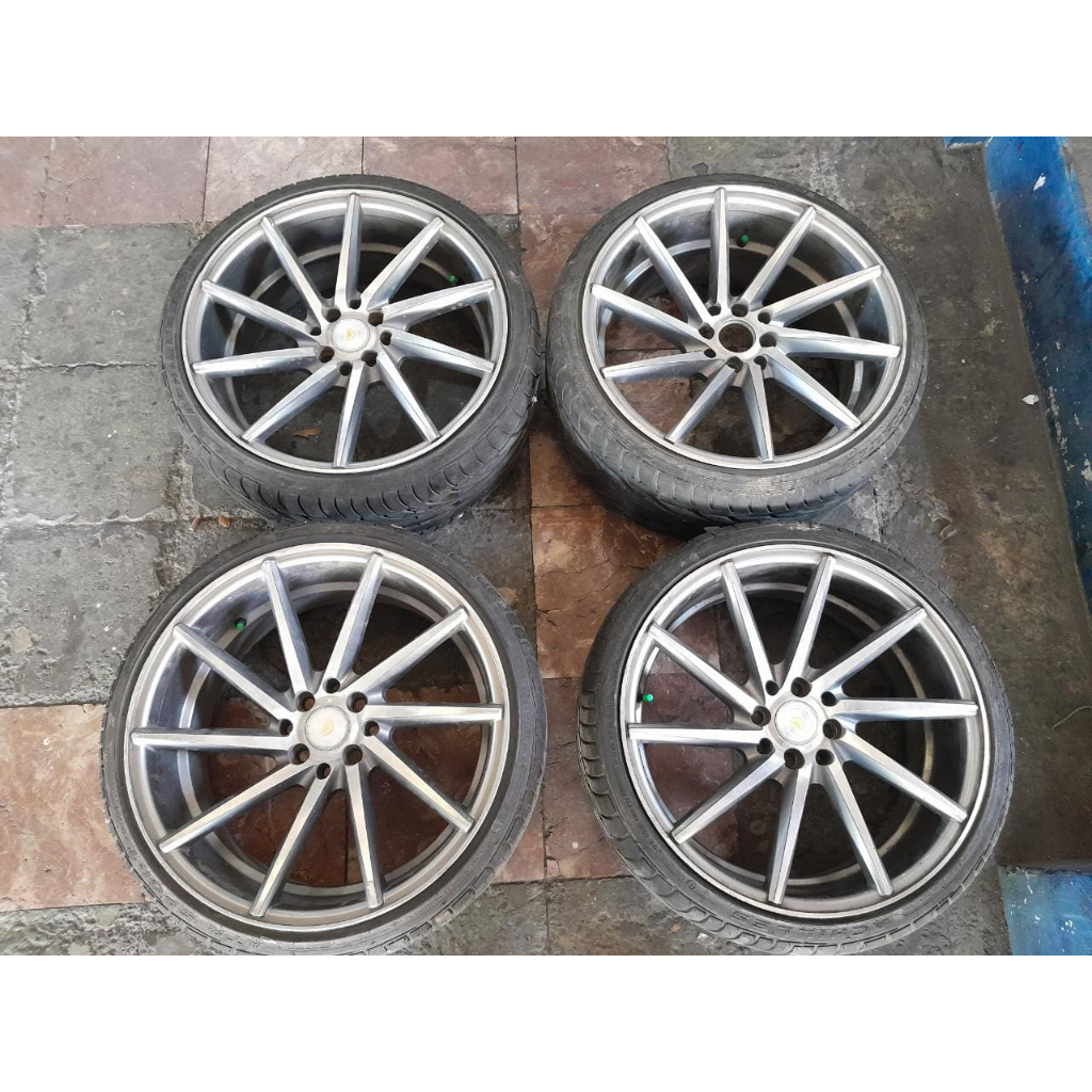 VELG BEKAS VOSSEN R18X8/9 BAUT 4 PCD 4X100/4X114 ET38/45 + BAN