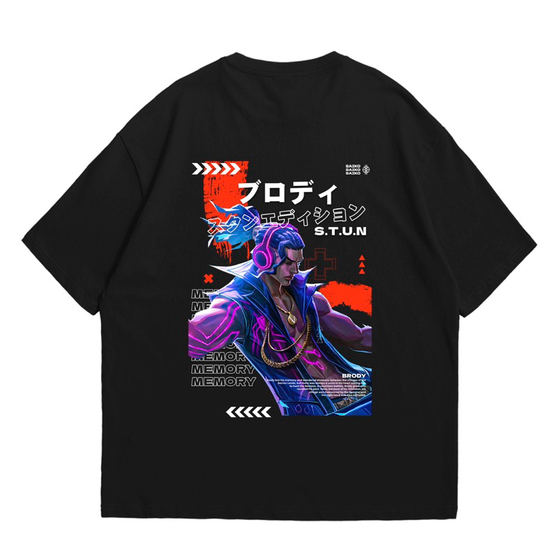 T-SHIRT/KAOS OVERSIZE BRODY STUN MLBB MOBILE LEGENDS
