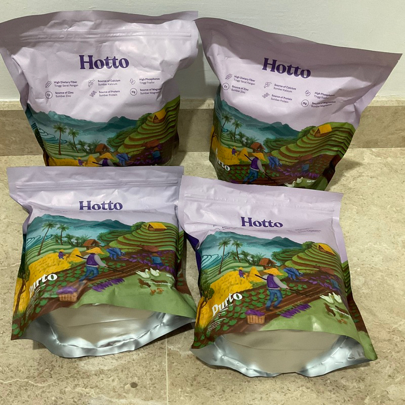 

hotto purto 1 pouch isi 16 sachet halal bpom oat ubi multigrain