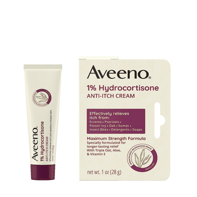 Aveeno Anti Itch Cream Active Naturals 1% Hydrocortisone 1 oz (28gr)