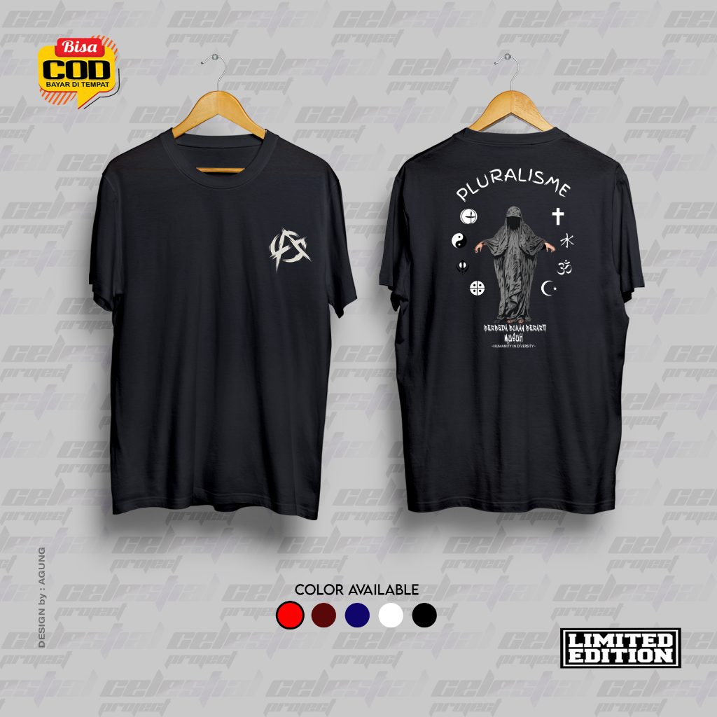 KAOS PLURALISME BAJU PLURALISME TSHIRT KAOS GUS DUR UNITY in DIVERSITY