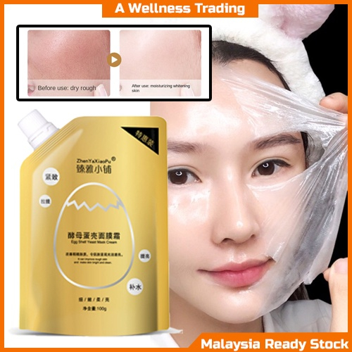 yeast egg shell mask cream masker telur ragi antiaging