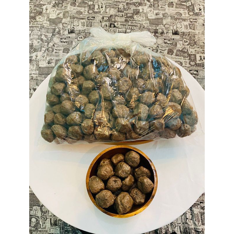 

Bakso Ikan Sinar Bahari Ukuran Kecil Putih Dan Hitam Isi 250 Butir (1 BAL)