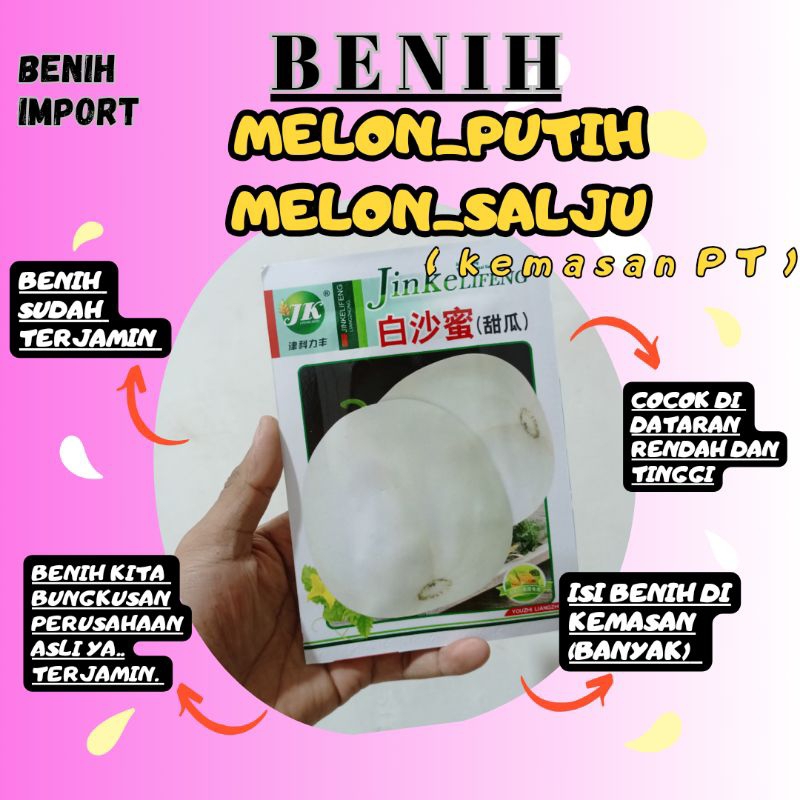 benih MELON PUTIH TERMANIS asli jepang