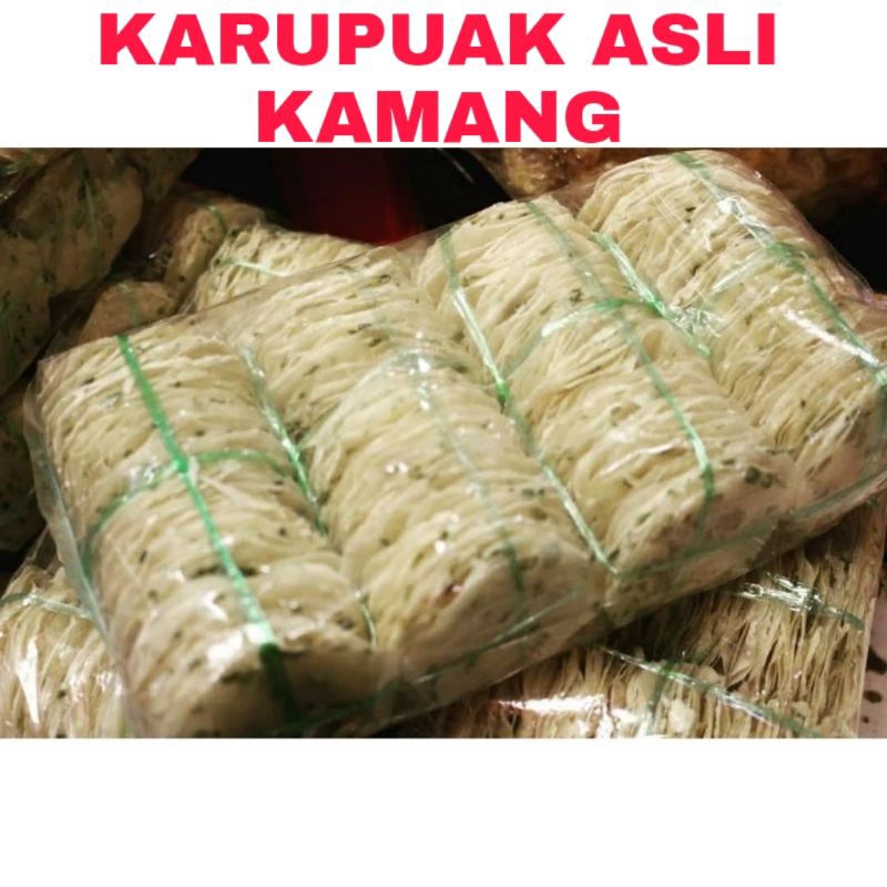 

KARUPUAK KAMANG MENTAH/KERUPUK UBI/KERUPUK UBI BUKITTINGGI KAMANG 500GR