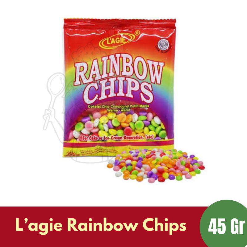 

Lagie Choco Chips Rainbow 45g