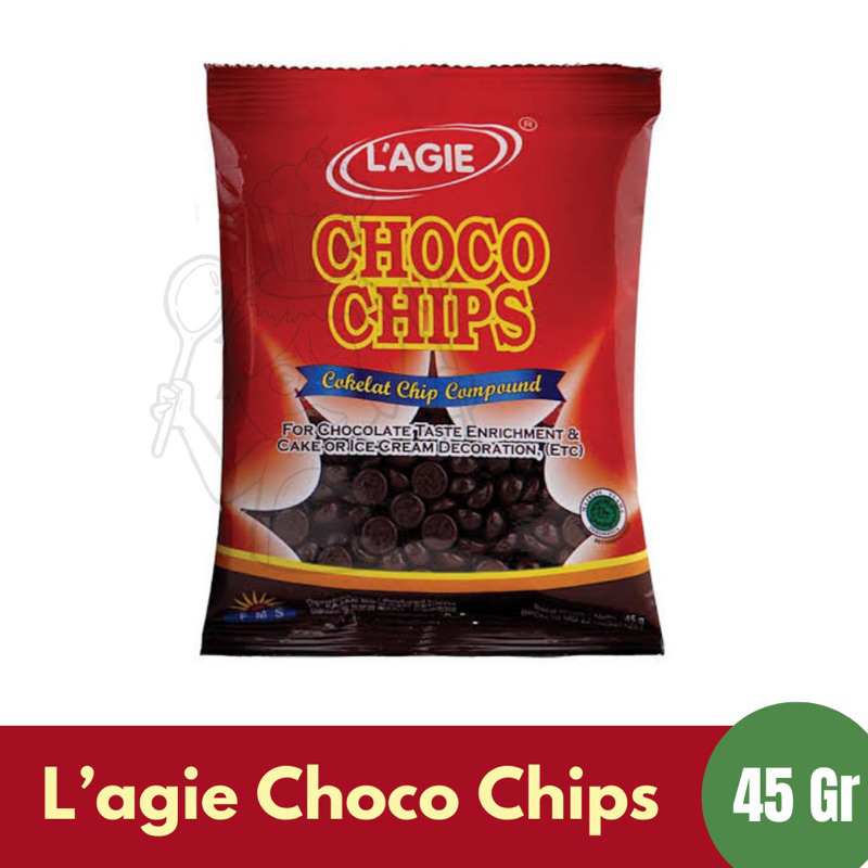 

Lagie Choco Chips Cokelat Compound Hitam 45g