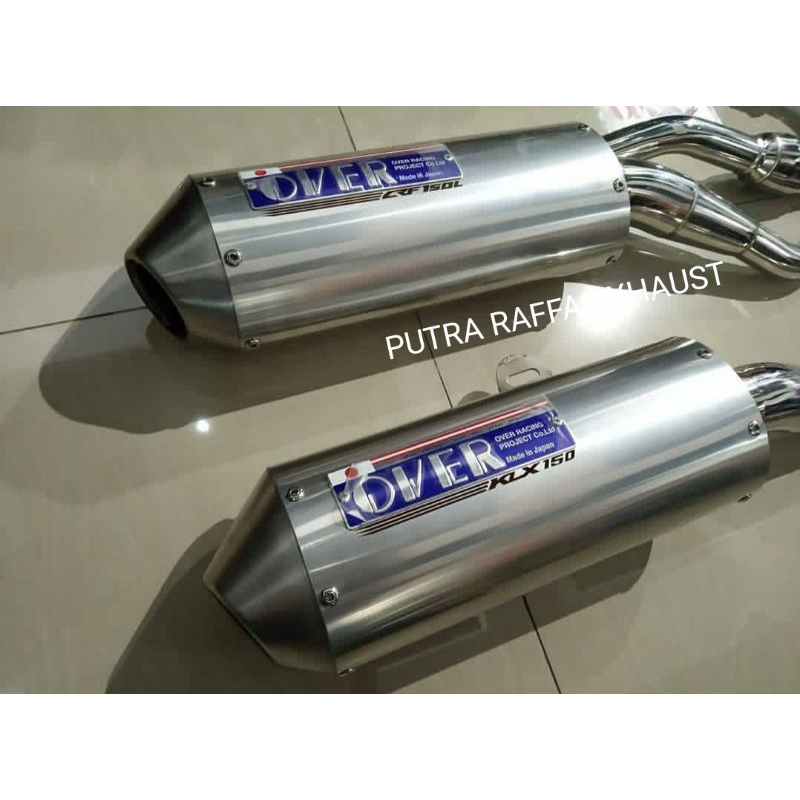 Knalpot Over Japan Crf 150l Klx 150Bf Se S G Dtracker 150 Wr 155r Racing Super motor Bahan Stainless
