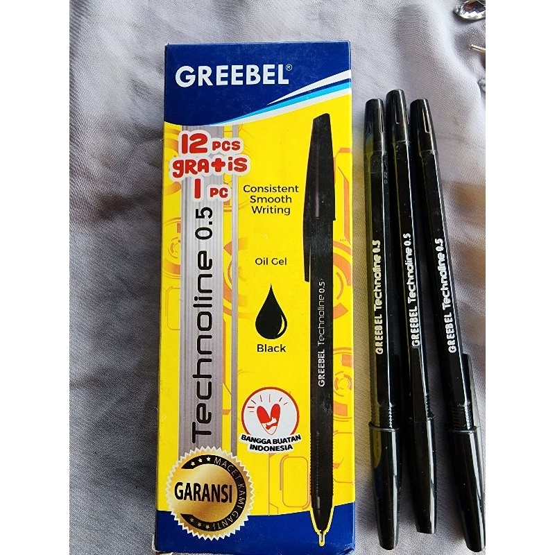 

Pulpen Greebel Technoline 0,5 mm Isi 12+1