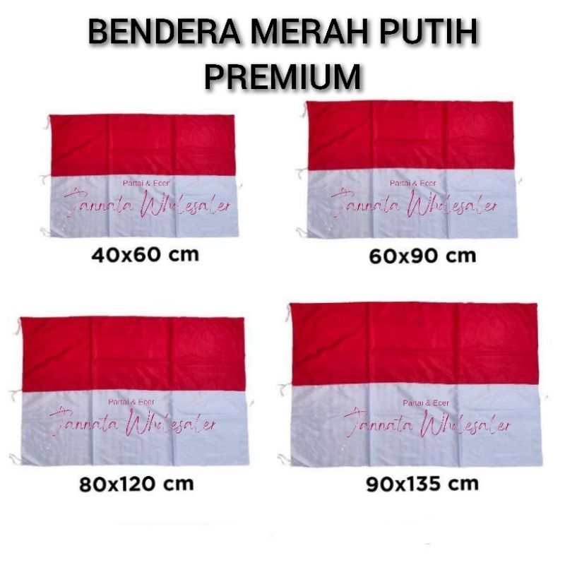 Bendera Merah Putih Bahan Premium | Bendera Merah Putih Semua Ukuran | Bendera Merah Putih Grosir & 