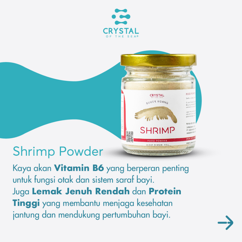 

Crystal of the Sea | Shrimp Powder (20gr / 80GR) | Bubuk Udang Rebon | Bubuk Umami Udang - Bumbu Kaldu Penyedap MPASI Premium