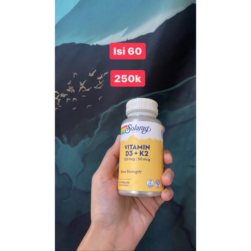 solaray vit D + k2 5000 IU