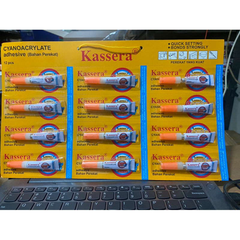 

12 psc lem power glue kassera harga pedagang