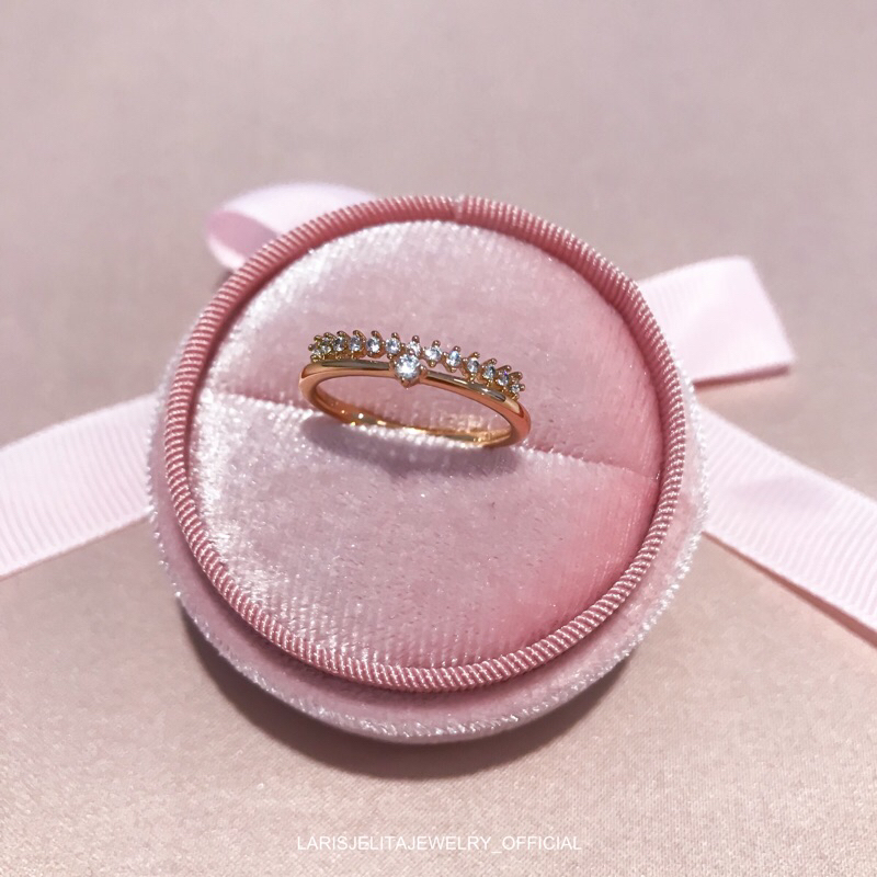 Code:354 - Cincin Solitaire Listring Crown Gold