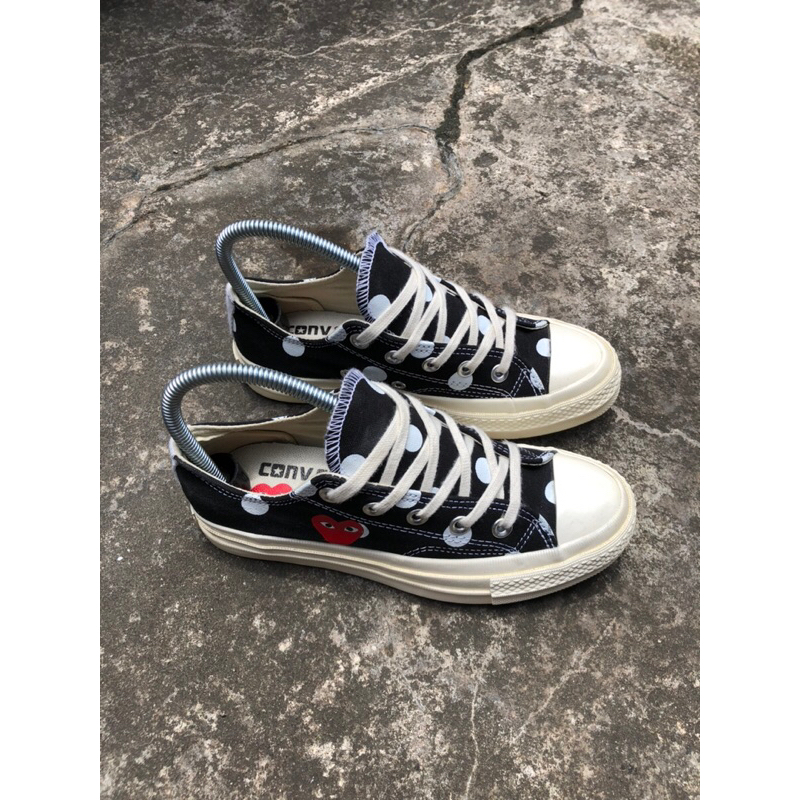 Converse CDG polkadot Low