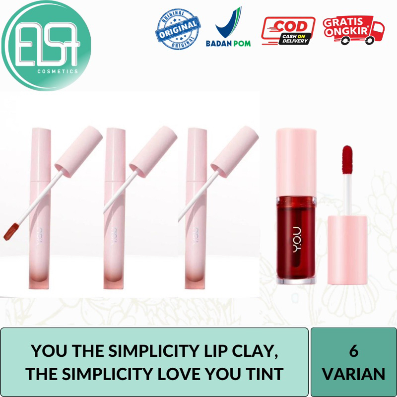 

YOU The Simplicity Lip Clay dan The Simplicity Love You Tint