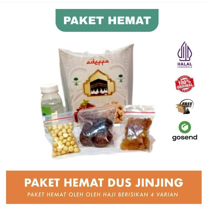 

PAKET HEMAT Ekonomis 2 Oleh Oleh Haji Dan Umroh kurma + kismis + kacang arab + airzamzam asli