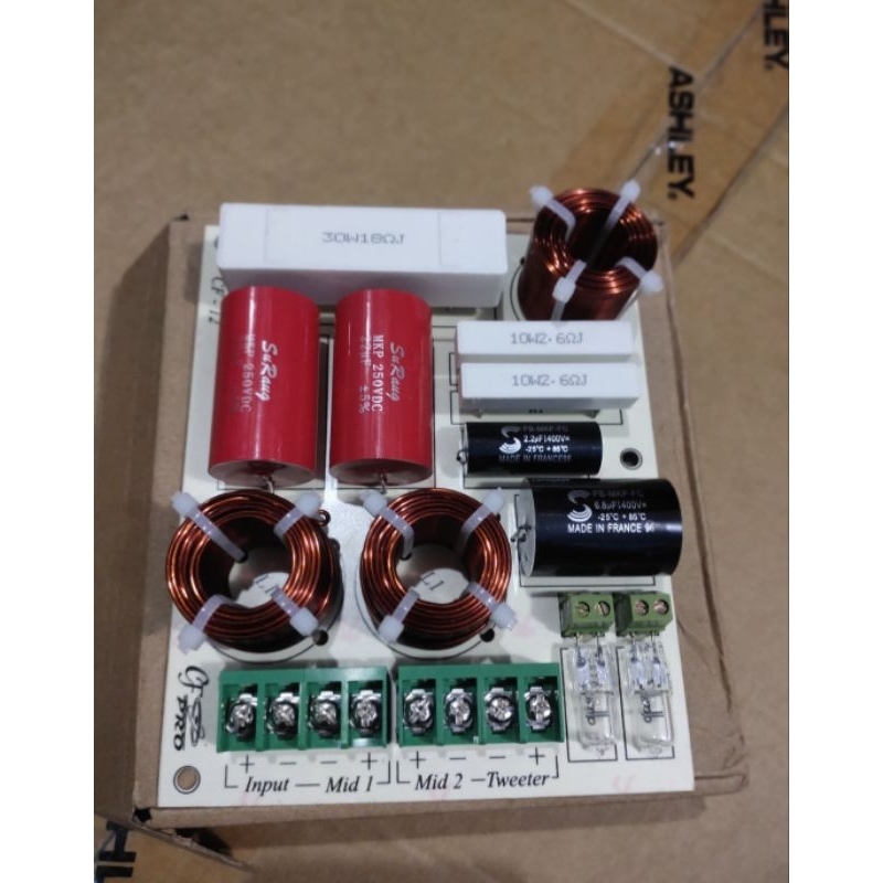 Cross Crossover Pasif CF Pro CF-12 CF12 Double Mid + High Double Middle dan 1 Tweeter High Line Arra