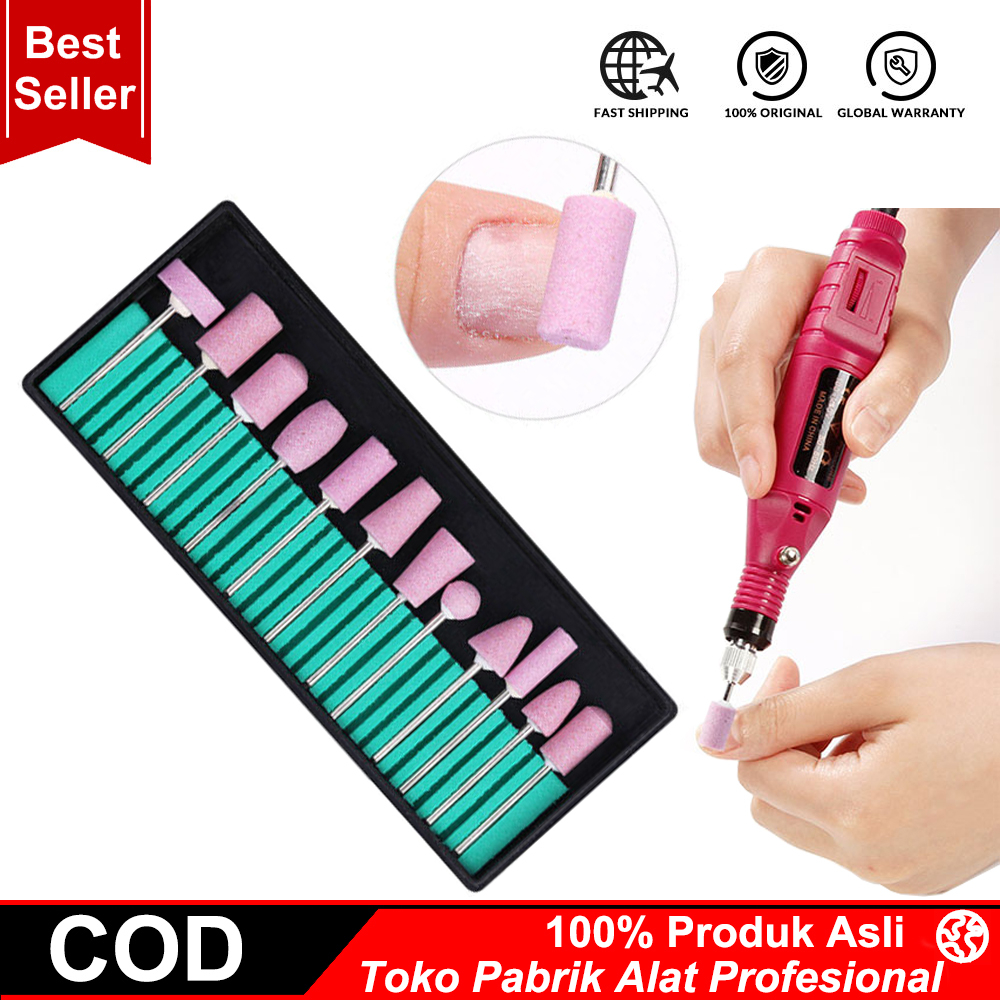 MATA BOR GERINDA BATU AMPLAS GRINDER TUNER MINI SET KOTAK PINK 12IN1