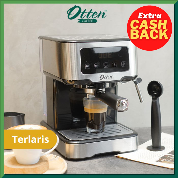 Otten - Mesin Kopi Espresso 15 Bar (Ottura Layar Sentuh) - Espresso Coffee Machine - Best Seller Coffee Maker