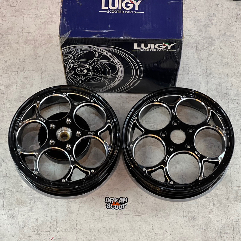 Velg Luigy Velg CNC Luigy black Vespa Sprint Vespa matic Velg Vespa Primavera S LX Velg
