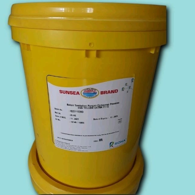 

Pewarna MAKANAN Kuning Telur Egg Yellow EXTRA 2115 25KG