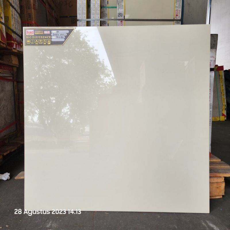 GRANIT CREAM KREM POLOS 80X80 IKAD SEPIA IVORY