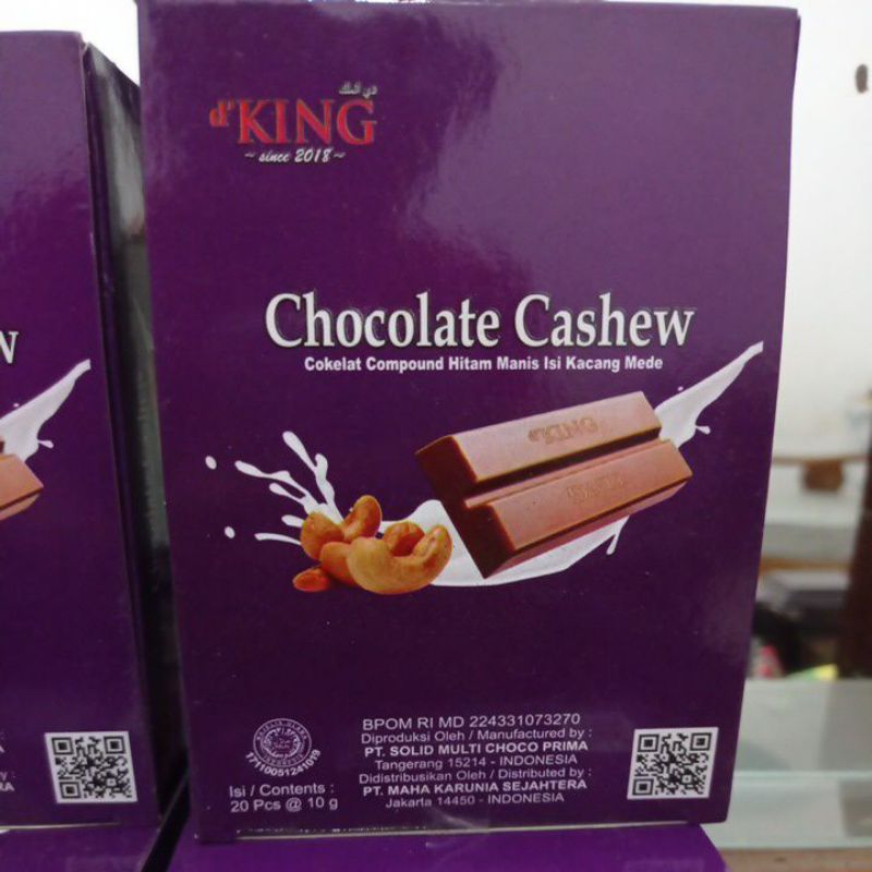 

Coklat d'king cashew/Bisco pack isi 20 pc