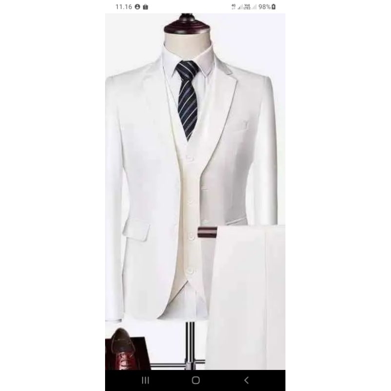 setelan jas pria dewasa pengantin semi wool import  jas formal jas wedding 1 setelan jas dan celana 