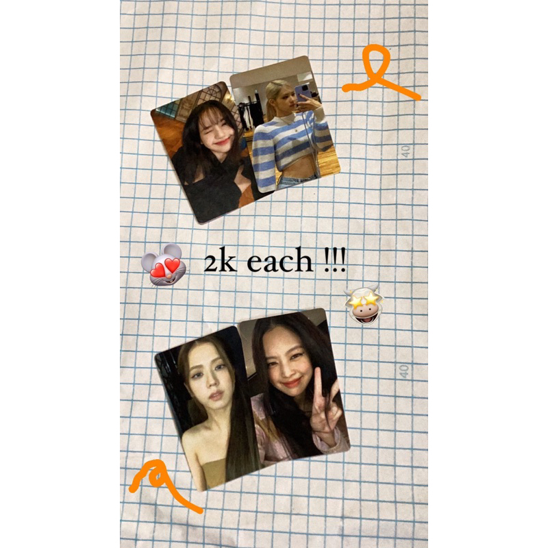 baca deskripsi PHOTOCARD blackpink unofficial 2 sisi