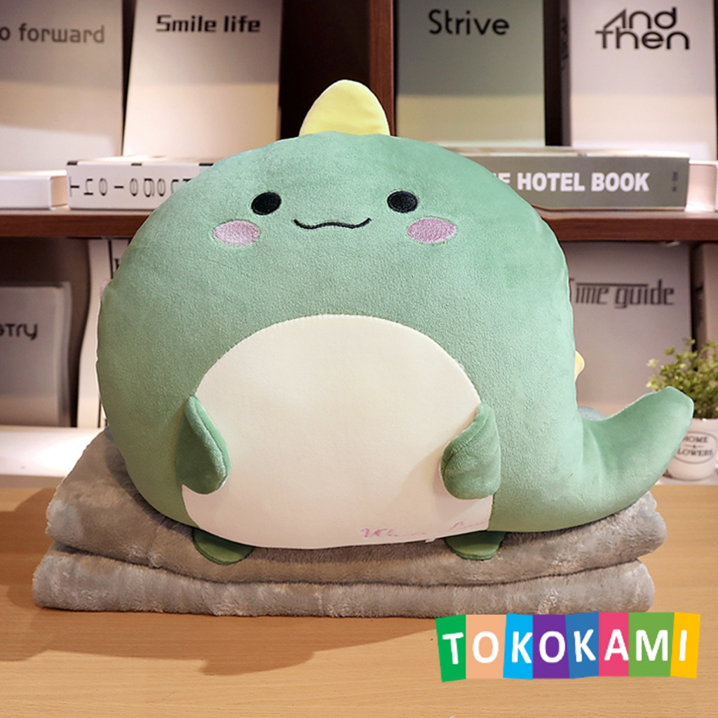 Boneka Balmut Bantal Selimut Karakter Dino