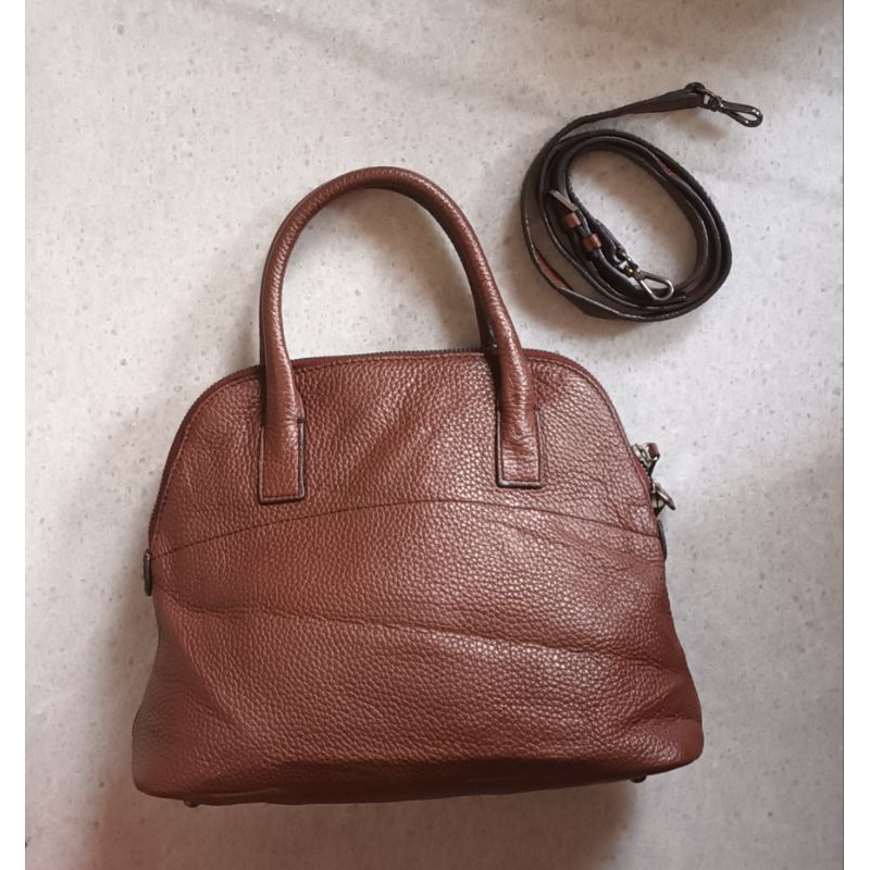 Vera Wang Dome Alma Bag Full Leather 2nd Like New