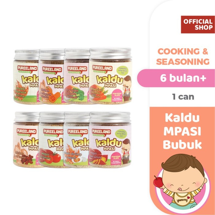 

Pureeland Kaldu MPASI Wagyu, Salmon, Ayam / Penyedap Alami MPASI No MSG / Bumbu MPASI Bayi